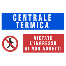 sticker divieto accesso centrale termica